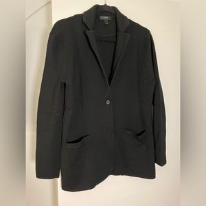 J. Crew sweater blazer in black, size small